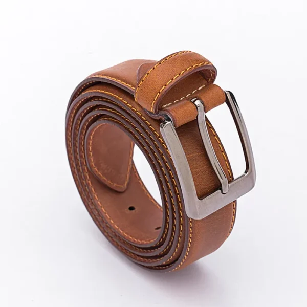 Formal Casual genuine leather belt for men pin Adjustable Buckle belts for mens casual stylish